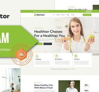 Nutriam - Healthy Food & Nutrition Service Elementor Template Kit