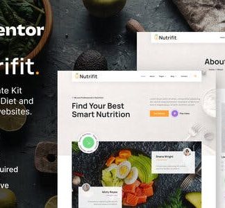 Nutrifit – Healthy Food & Nutrition Coach Elementor Template Kit