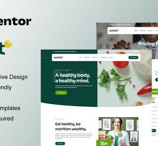 Nutrist - Healthy Food & Nutrition Service Elementor Template Kit