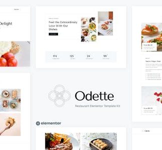 Odette - Restaurant Elementor Template Kit