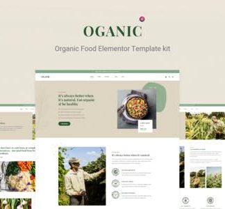 Oganic - Organic Food Elementor Template kit