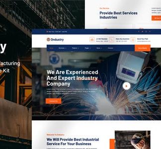 Ondustry – Industry & Manufacturing Elementor Template Kit