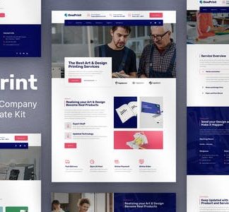 OnePrint – Printing Services Company Elementor Template Kit