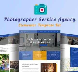 Onestudio - Photographer Agency Service Elementor Template Kit