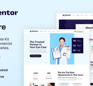 Opticare – Optometrist & Eye Care Elementor Template Kit