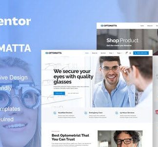 Optomatta - Optician & Optical Store Elementor Pro Template Kit