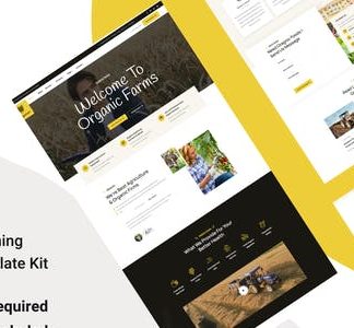 Orgarium - Agriculture Organic Farming Template Kit