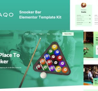 Otaqo - Snooker & Pool Bar Elementor Template Kit