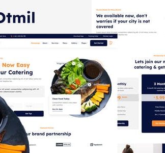Otmil - Diet & Clean Food Catering Services Elementor Template Kit