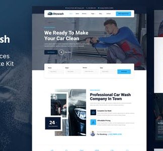 Otowash – Car Washing & Cleaning Services Elementor Template Kit