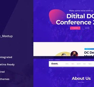Ovent - Event Conference & Meetup  Elementor Template Kit