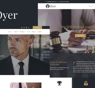 Oyer - Lawyer & Attorney Elementor Template Kit