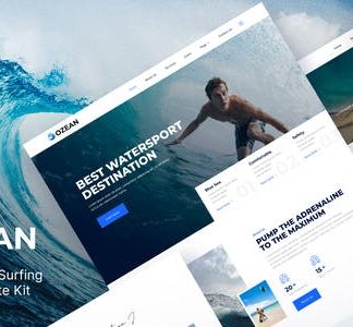 Ozean – Water Sports & Surfing Elementor Template Kit
