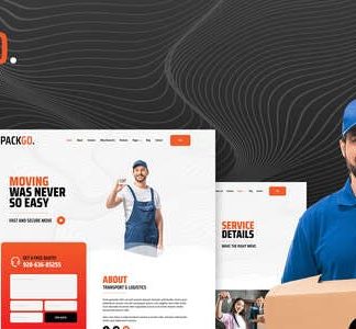 PackGo - Moving Transport Logistics Elementor Template Kit