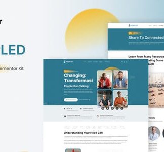 Peopled - Online Meeting App Elementor Template Kit