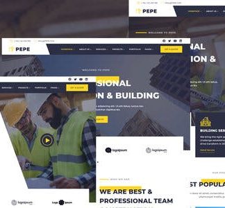 Pepe - Building & Construction Business Services Elementor Template Kit