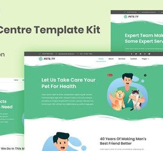Pets.Ty - Pets Care Clinic Elementor Template Kit