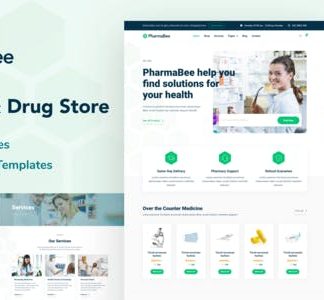 PharmaBee - Pharmacy & Drug Store Website Elementor Template Kit