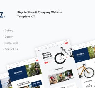Pikez - Bike Shop & Bicycle Rental Elementor Template Kit