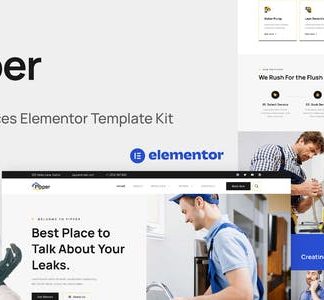 Pipper - Plumbing Services Elementor Template Kit