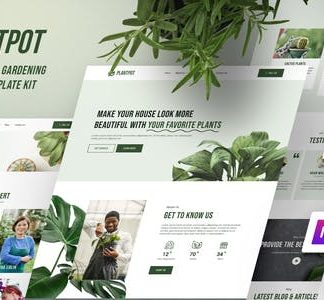 Plantpot – Houseplants & Gardening Elementor Template Kit
