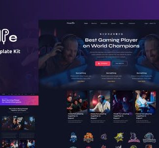 Playgame - Esports Elementor Template Kit