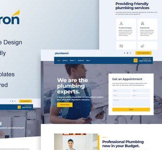 Plumberon - Plumbing Service Elementor Template Kit