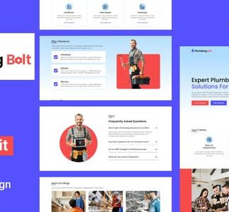 Plumbing Bolt - Plumbing Services Elementor Template Kit