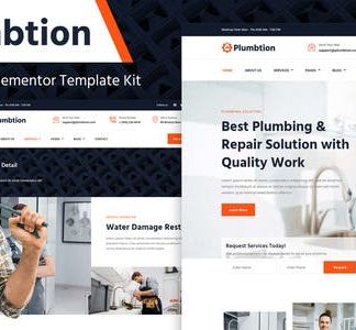 Plumbtion – Plumbing Services Elementor Template Kit