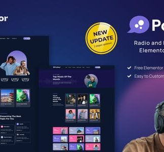 PodSay - Radio & Podcast Station Elementor Template Kit