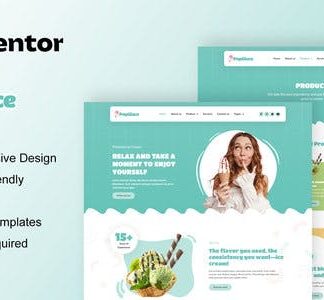 PopGlace - Ice Cream Shop Elementor Template Kit