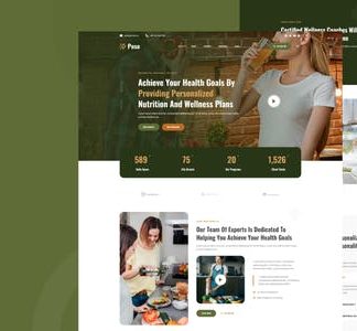 Poso - Personalized Nutrition & Wellness Elementor Template Kit