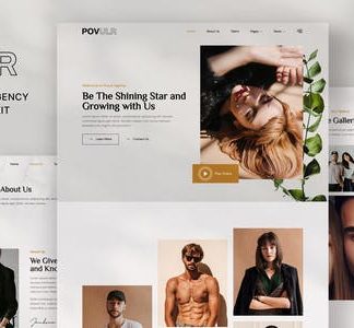 POVULR – Modeling & Talent Agency Elementor Template Kit