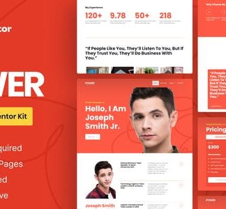 Power - Personal CV Elementor Pro Template Kit