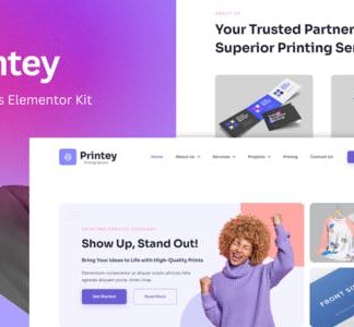 Printey - Printing Business Elementor Template Kit
