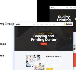 Printify -  Printing Company Elementor Template Kit