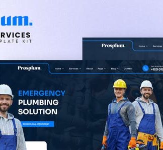 Prosplum - Plumbing Services Elementor Template Kit