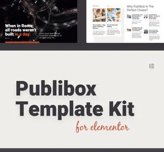 Publibox - Blog & Magazine Elementor Template Kit