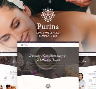 Purina - Spa & Wellness Elementor Template Kit