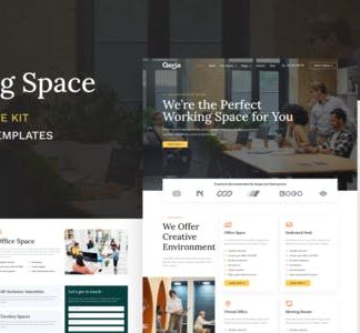 Qerja - Coworking Space WordPress Elementor Template Kit