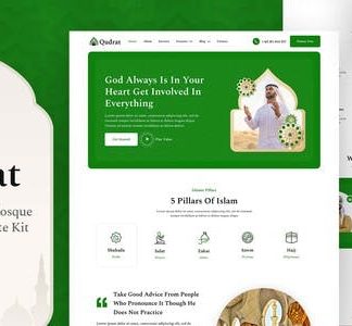 Qudrat – Islamic Center & Mosque Elementor Template Kit