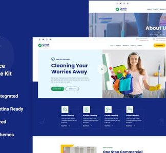 Queak - Cleaning Service Elementor Template Kit