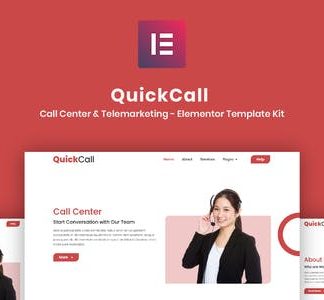 Quick Call - Call Center Elementor Template Kit