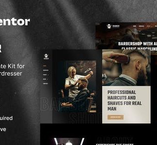 Rabber – Barbershop & Hairdresser Elementor Template Kit