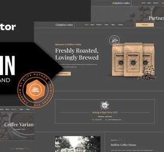 Raffein - Coffee Shop Brand Elementor Template Kit