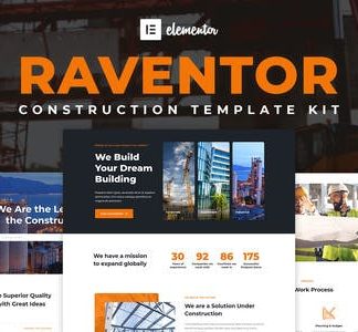 Raventor - Construction & Architecture Elementor Template Kit