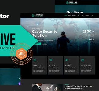 Reactive - Cyber Security Services Elementor Template Kit