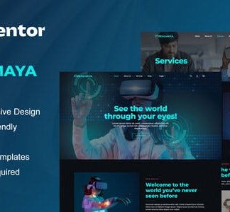 RealMaya - Virtual Reality Services & Shop Elementor Template Kit