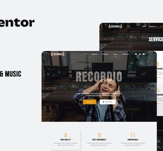 Recordio - Recording Studio Elementor Template Kit