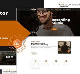 Recort - Recording Studio Elementor Template Kit